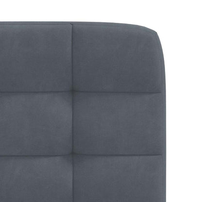 Sedie da Pranzo 4 pz Grigio Scuro in Velluto