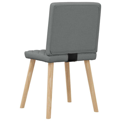 Sedie da Pranzo 4 pz Grigio Scuro in Tessuto | homemem39