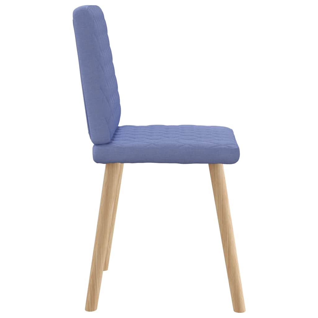 Sedie da Pranzo 4 pz Blu Jeans in Tessuto | homemem39