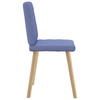 Sedie da Pranzo 4 pz Blu Jeans in Tessuto | homemem39