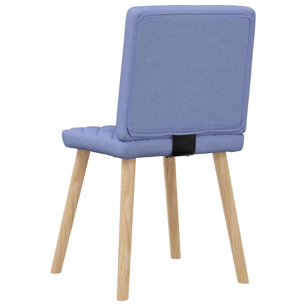 Sedie da Pranzo 4 pz Blu Jeans in Tessuto | homemem39
