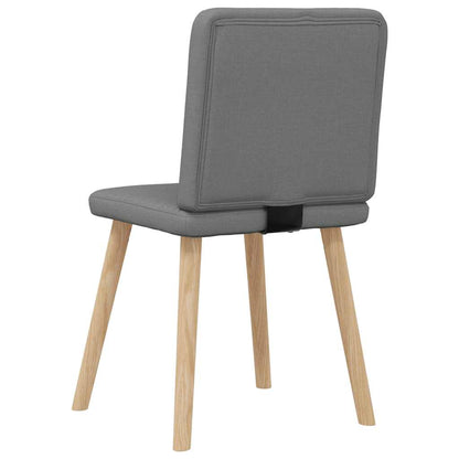 Sedie da Pranzo 4 pz Grigio Scuro in Tessuto | homemem39