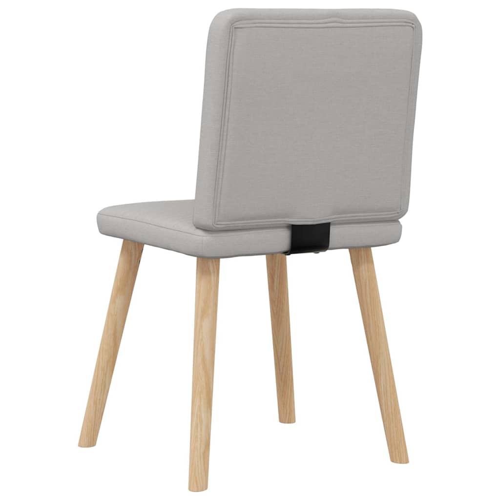 Sedie da Pranzo 4 pz Grigio Nuvola in Tessuto | homemem39