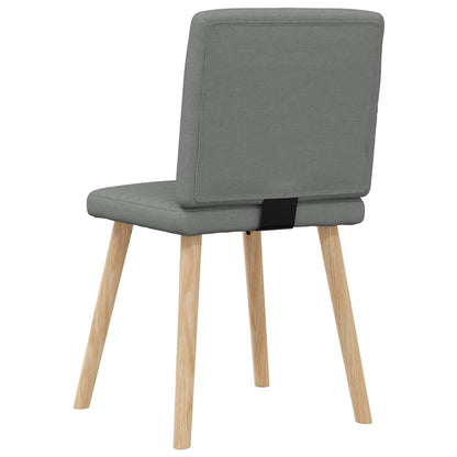 Sedie da Pranzo 4 pz Grigio Scuro in Tessuto | homemem39