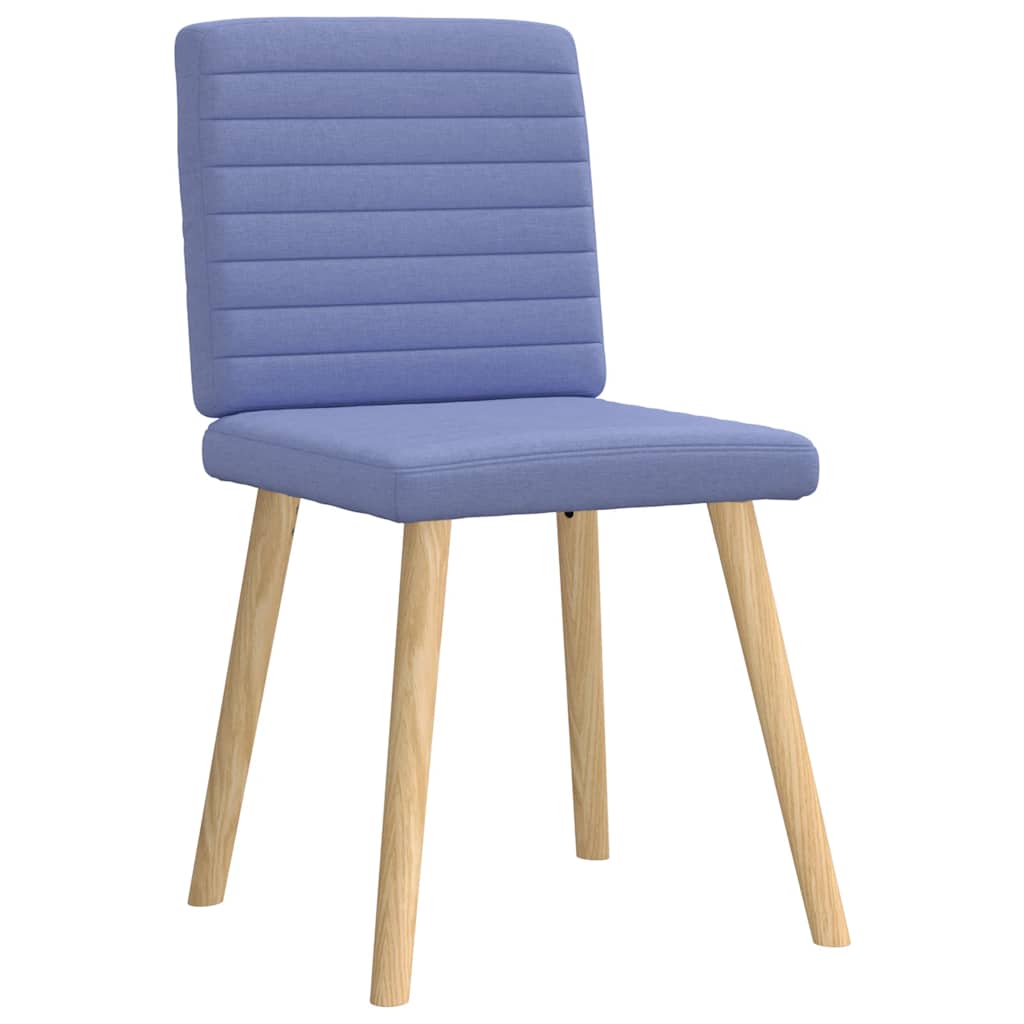 Sedie da Pranzo 4 pz Blu Jeans in Tessuto | homemem39