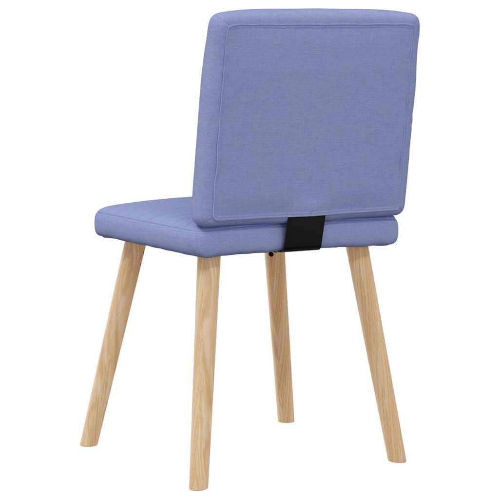 Sedie da Pranzo 4 pz Blu Jeans in Tessuto | homemem39