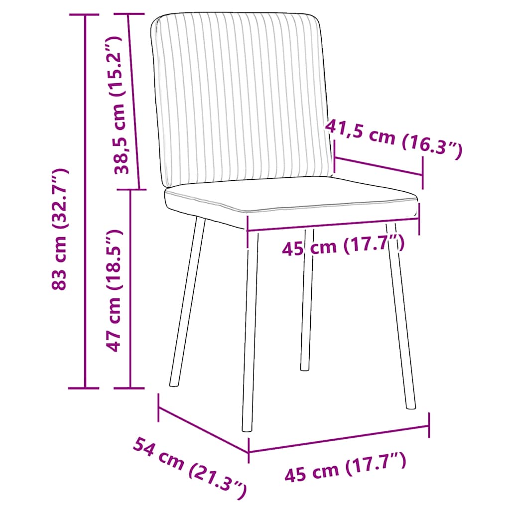 Sedie da Pranzo 4 pz Grigio Chiaro in Velluto | homemem39