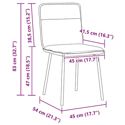 Sedie da Pranzo 4 pz Blu in Velluto | homemem39