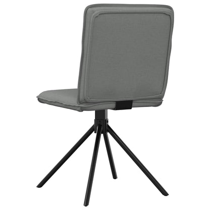 Sedie da Pranzo 4 pz Grigio Scuro in Tessuto | homemem39