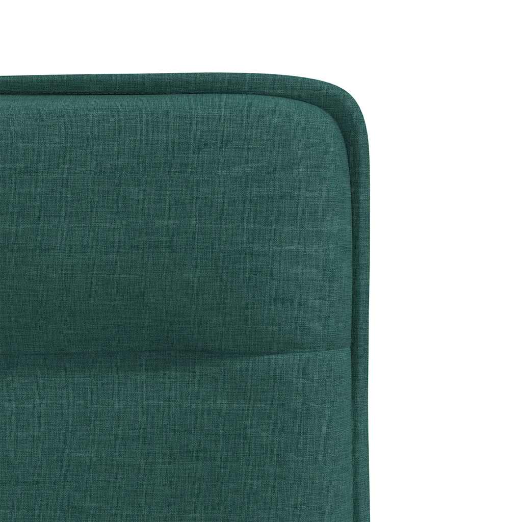 Sedie da Pranzo 4 pz in Tessuto Verde Scuro | homemem39