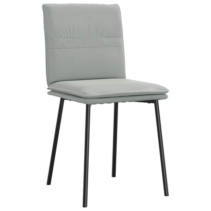 Sedie da Pranzo 4 pz Grigio Chiaro in Velluto | homemem39