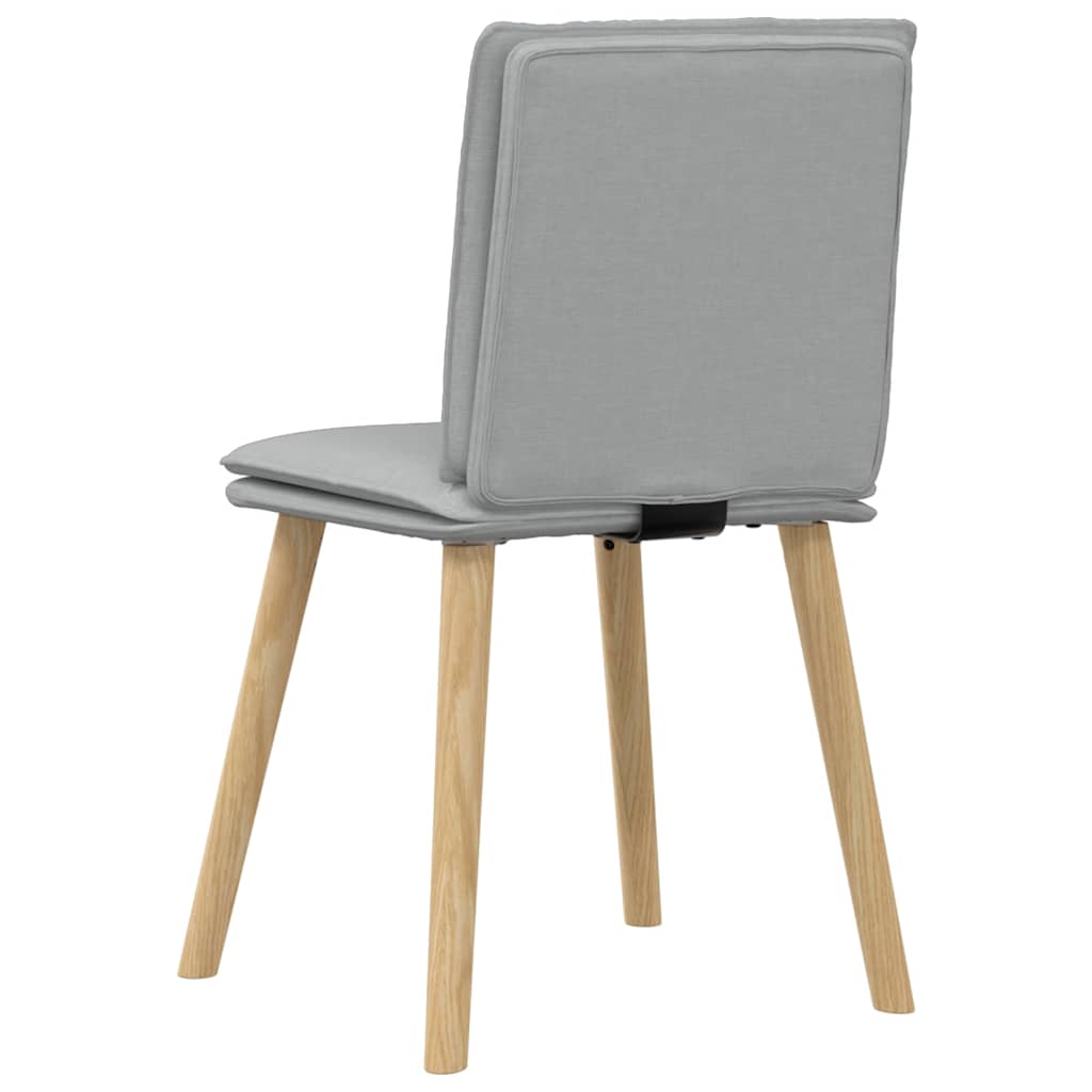 Sedie da Pranzo 4 pz Grigio Chiaro in Tessuto | homemem39