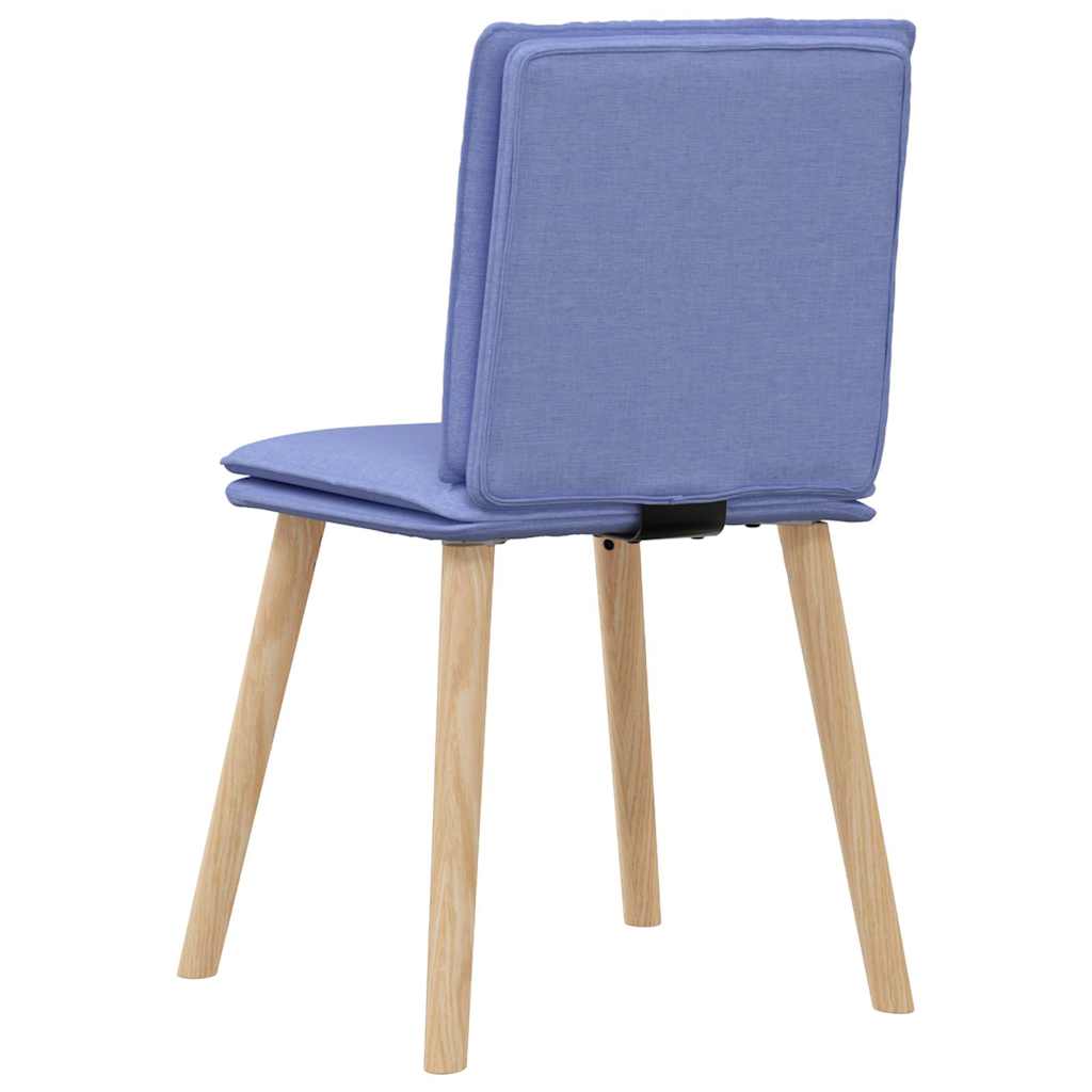 Sedie da Pranzo 4 pz Blu Jeans in Tessuto | homemem39