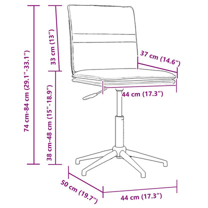Sedie da Pranzo 2 pz Gialle in Velluto