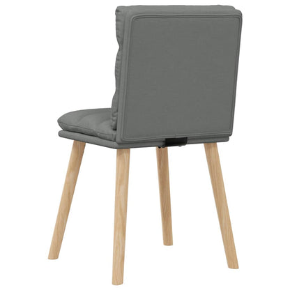 Sedie da Pranzo 4 pz Grigio Scuro in Tessuto | homemem39