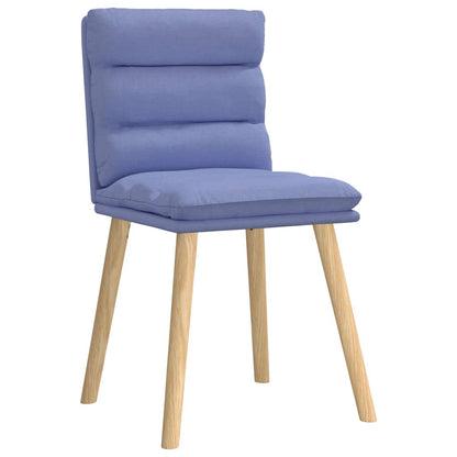 Sedie da Pranzo 4 pz Blu Jeans in Tessuto | homemem39