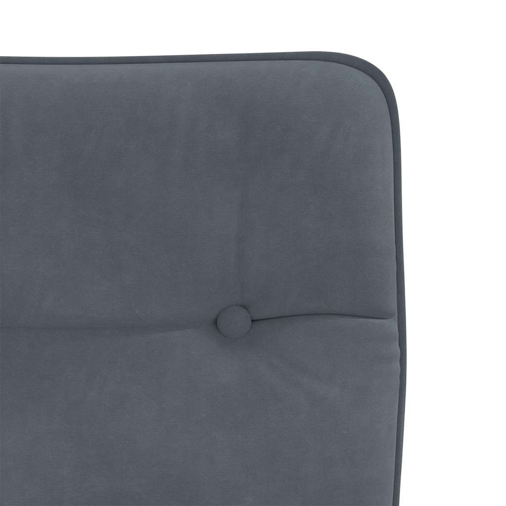 Sedie da Pranzo 4 pz Grigio Scuro in Velluto | homemem39