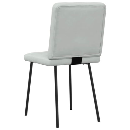 Sedie da Pranzo 6 pz Grigio Chiaro in Velluto | homemem39