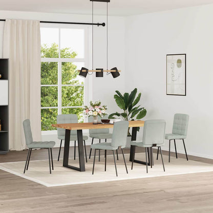 Sedie da Pranzo 6 pz Grigio Chiaro in Velluto | homemem39
