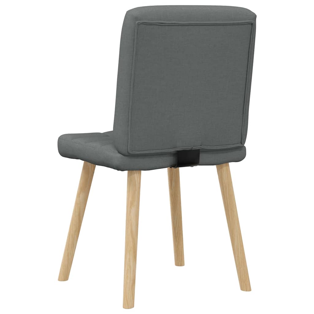 Sedie da Pranzo 6 pz Grigio Scuro in Tessuto | homemem39