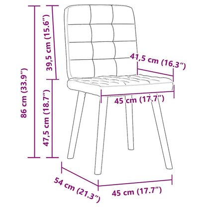 Sedie da Pranzo 6 pz Grigio Nuvola in Tessuto