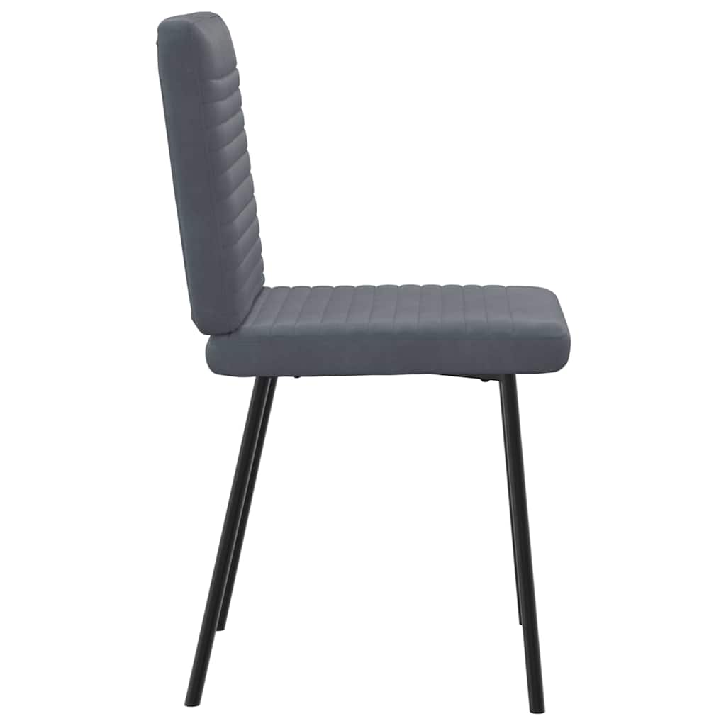 Sedie da Pranzo 6 pz Grigio Scuro in Velluto | homemem39
