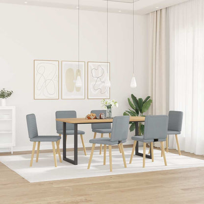 Sedie da Pranzo 6 pz Grigio Chiaro in Tessuto | homemem39