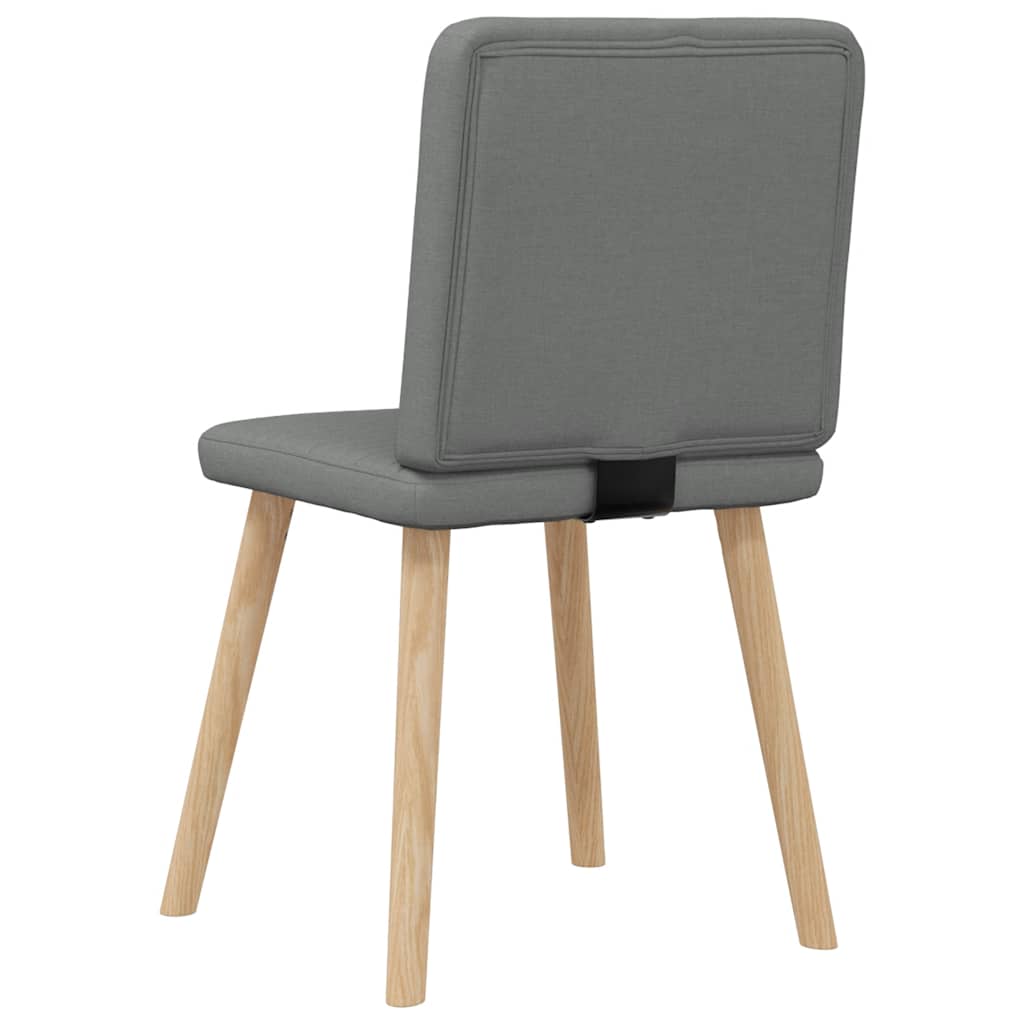 Sedie da Pranzo 6 pz Grigio Scuro in Tessuto | homemem39