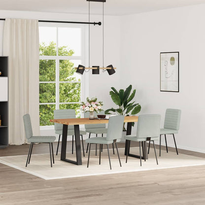 Sedie da Pranzo 6 pz Grigio Chiaro in Velluto | homemem39