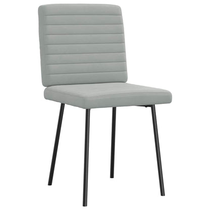 Sedie da Pranzo 6 pz Grigio Chiaro in Velluto | homemem39