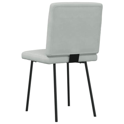 Sedie da Pranzo 6 pz Grigio Chiaro in Velluto | homemem39