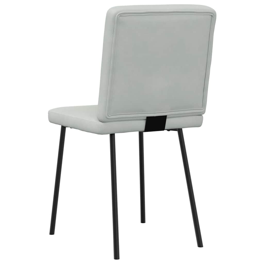 Sedie da Pranzo 6 pz Grigio Chiaro in Velluto | homemem39