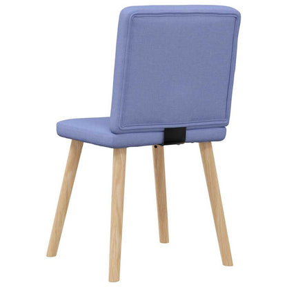 Sedie da Pranzo 6 pz Blu Jeans in Tessuto | homemem39