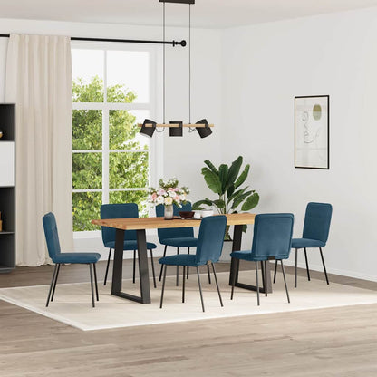 Sedie da Pranzo 6 pz Blu in Velluto | homemem39