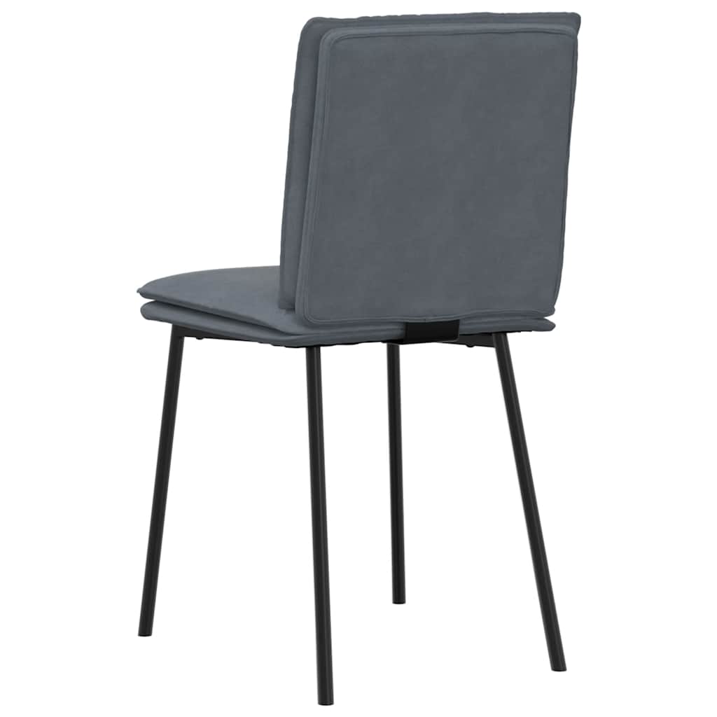 Sedie da Pranzo 6 pz Grigio Scuro in Velluto | homemem39