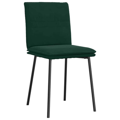 Sedie da Pranzo 6 pz Verde Scuro in Velluto | homemem39