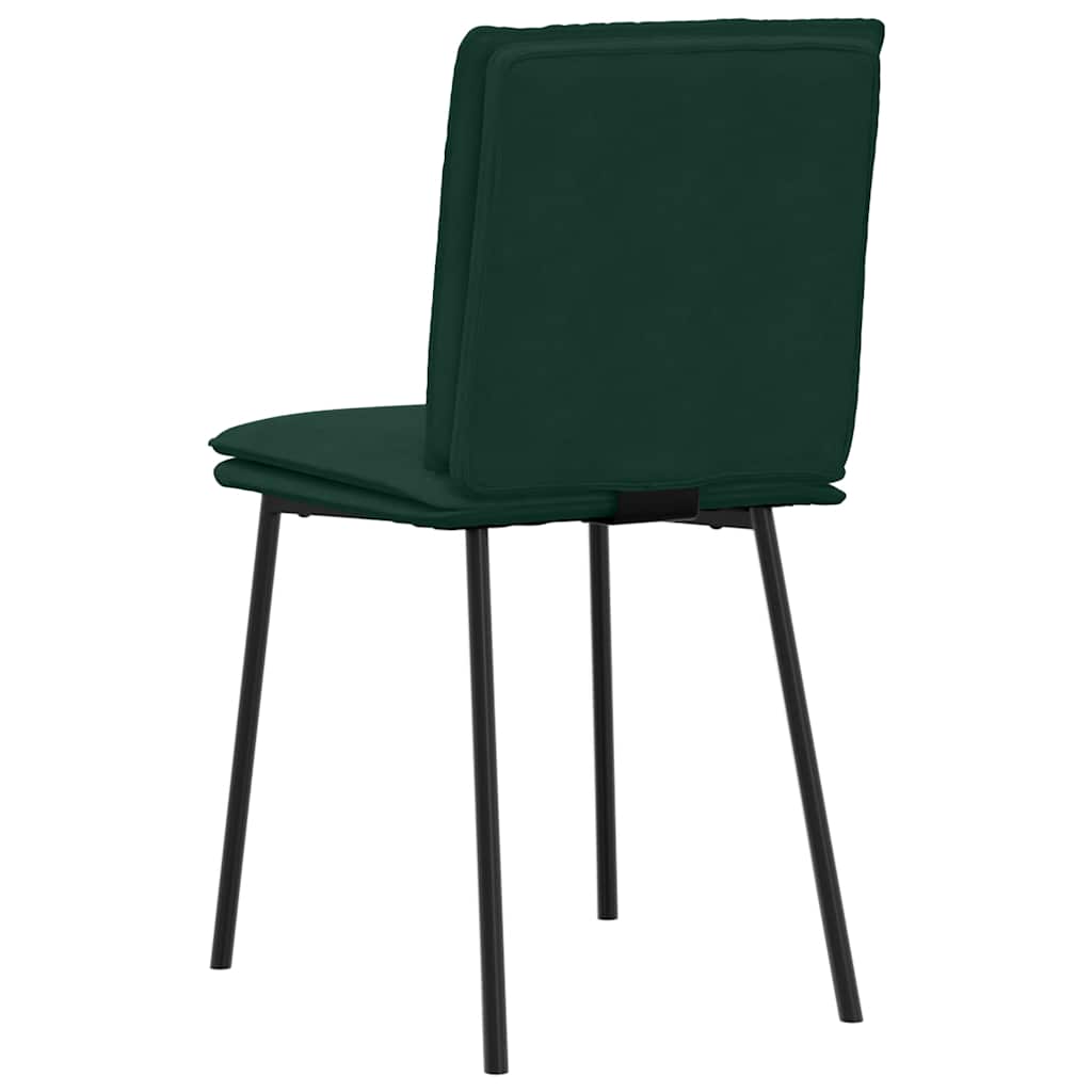 Sedie da Pranzo 6 pz Verde Scuro in Velluto | homemem39