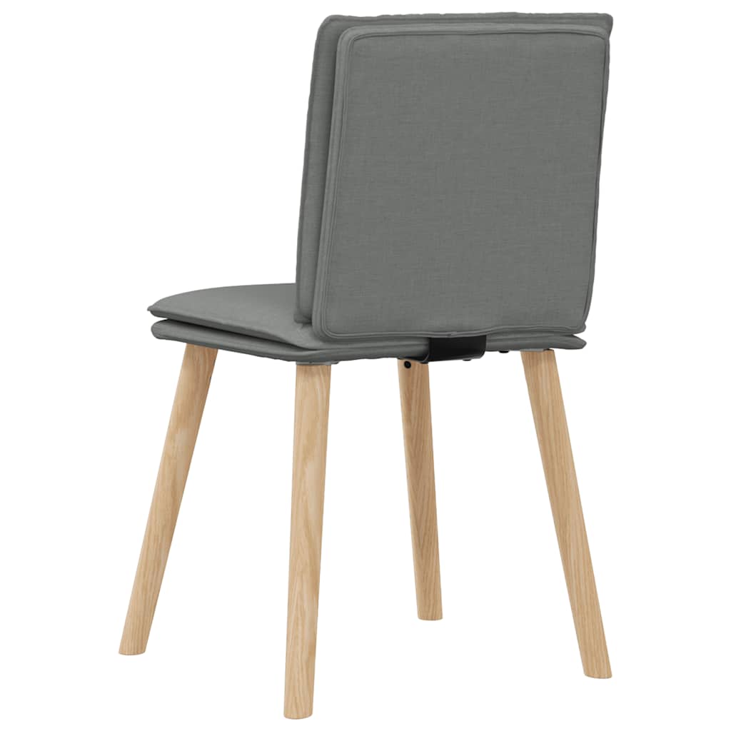 Sedie da Pranzo 6 pz Grigio Scuro in Tessuto | homemem39