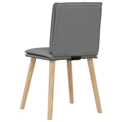 Sedie da Pranzo 6 pz Grigio Scuro in Tessuto | homemem39