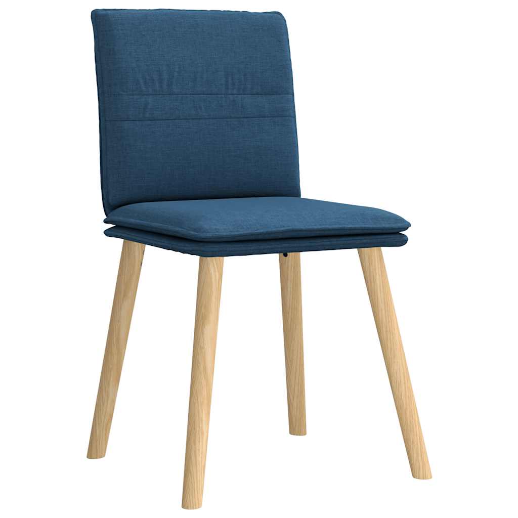 Sedie da Pranzo 6 pz Blu in Tessuto | homemem39