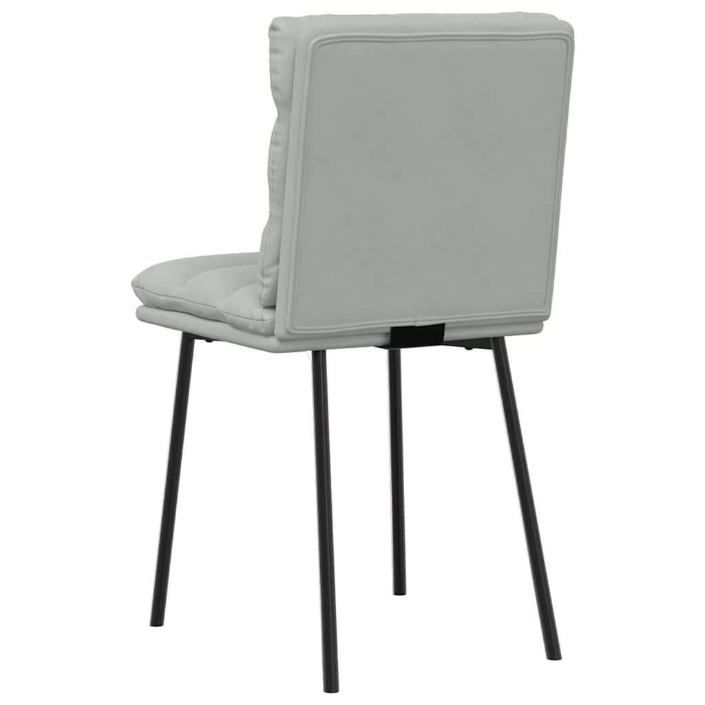Sedie da Pranzo 6 pz Grigio Chiaro in Velluto | homemem39