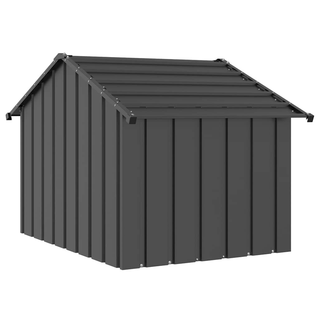 Casetta per Cani con Tetto 83x130x85 cm Acciaio Zincato - homemem39