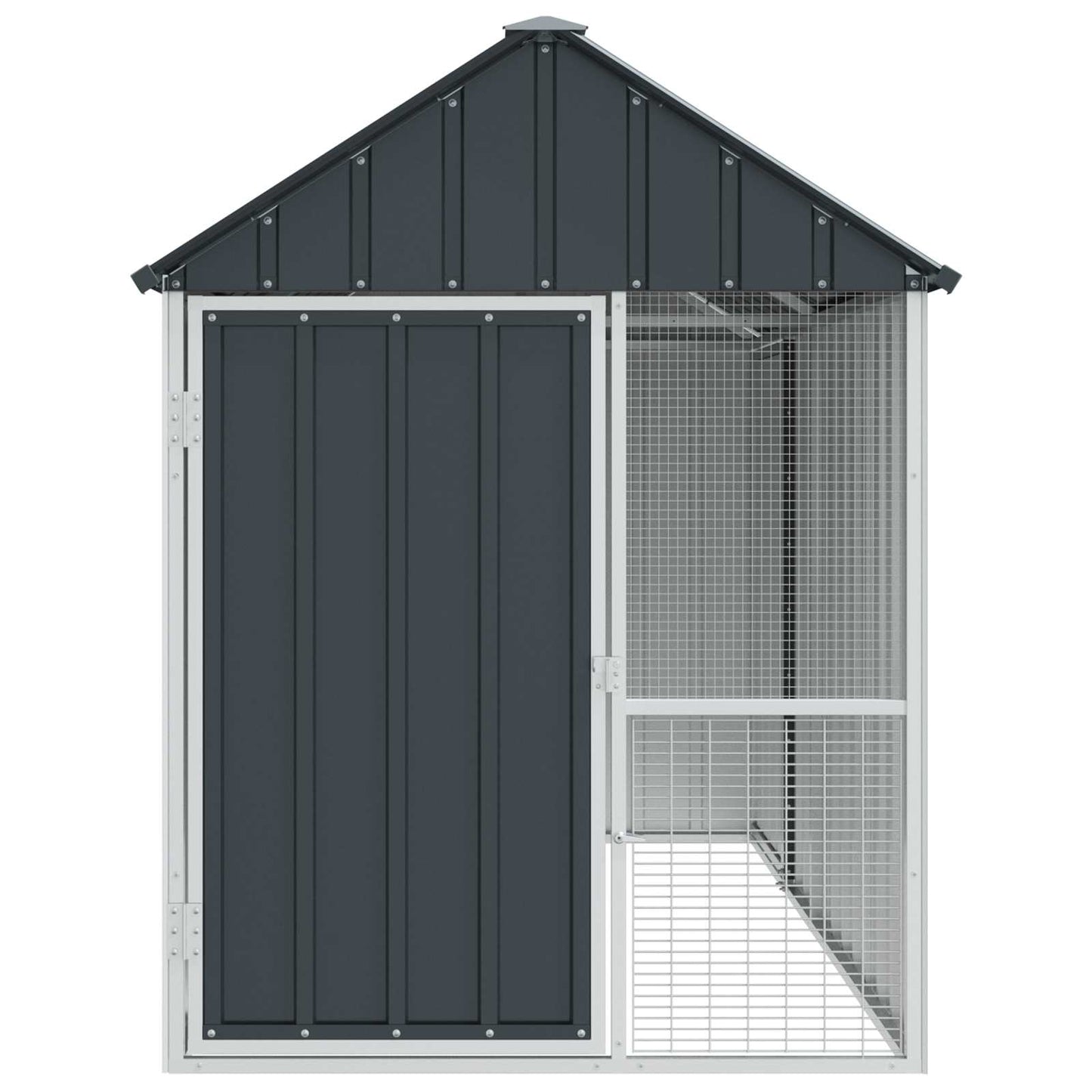 Gabbia per uccelli Antracite 215 x 112 x 141 cm Acciaio zincato | homemem39