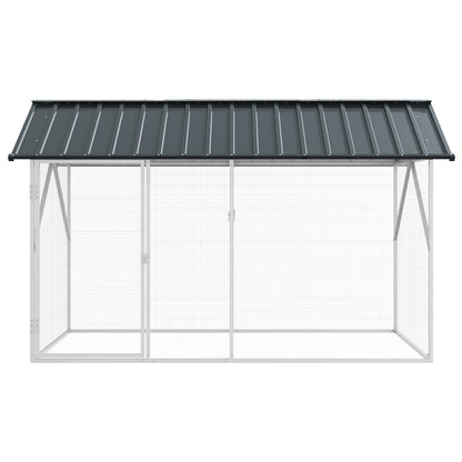 Gabbia per uccelli Antracite 227 x 112 x 141 cm Acciaio zincato