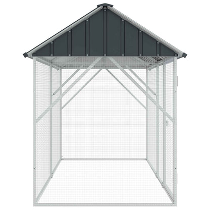 Gabbia per uccelli Antracite 227 x 112 x 141 cm Acciaio zincato