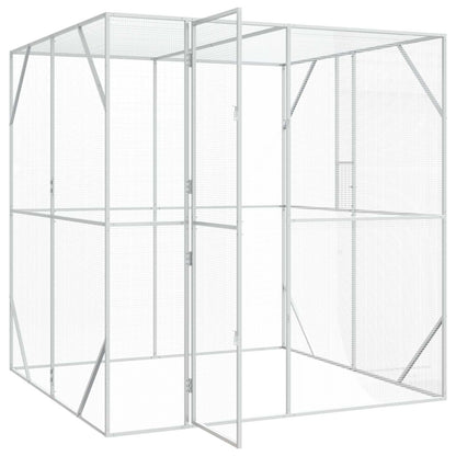 Gabbia per uccelli Antracite 209 x 202 x 214 cm Acciaio zincato