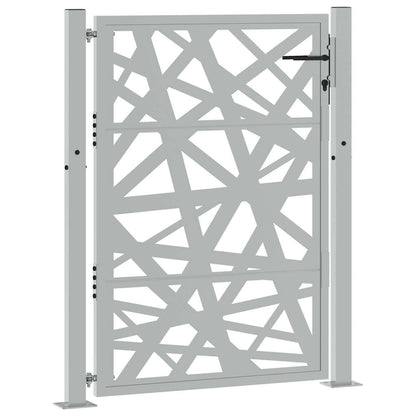 Cancello da giardino 100x125 cm in acciaio corten design leggero | homemem39