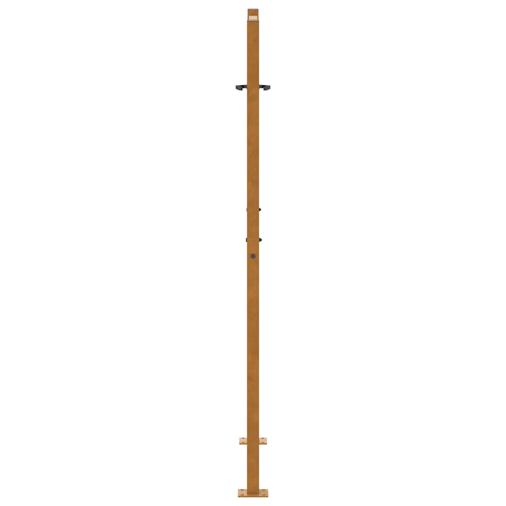 Cancello da giardino 100x150 cm in acciaio corten design leggero | homemem39