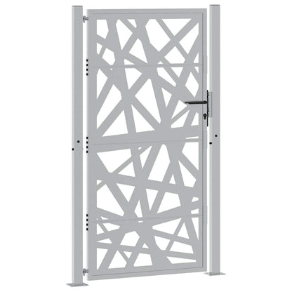 Cancello da giardino 100x175 cm in acciaio corten design leggero | homemem39