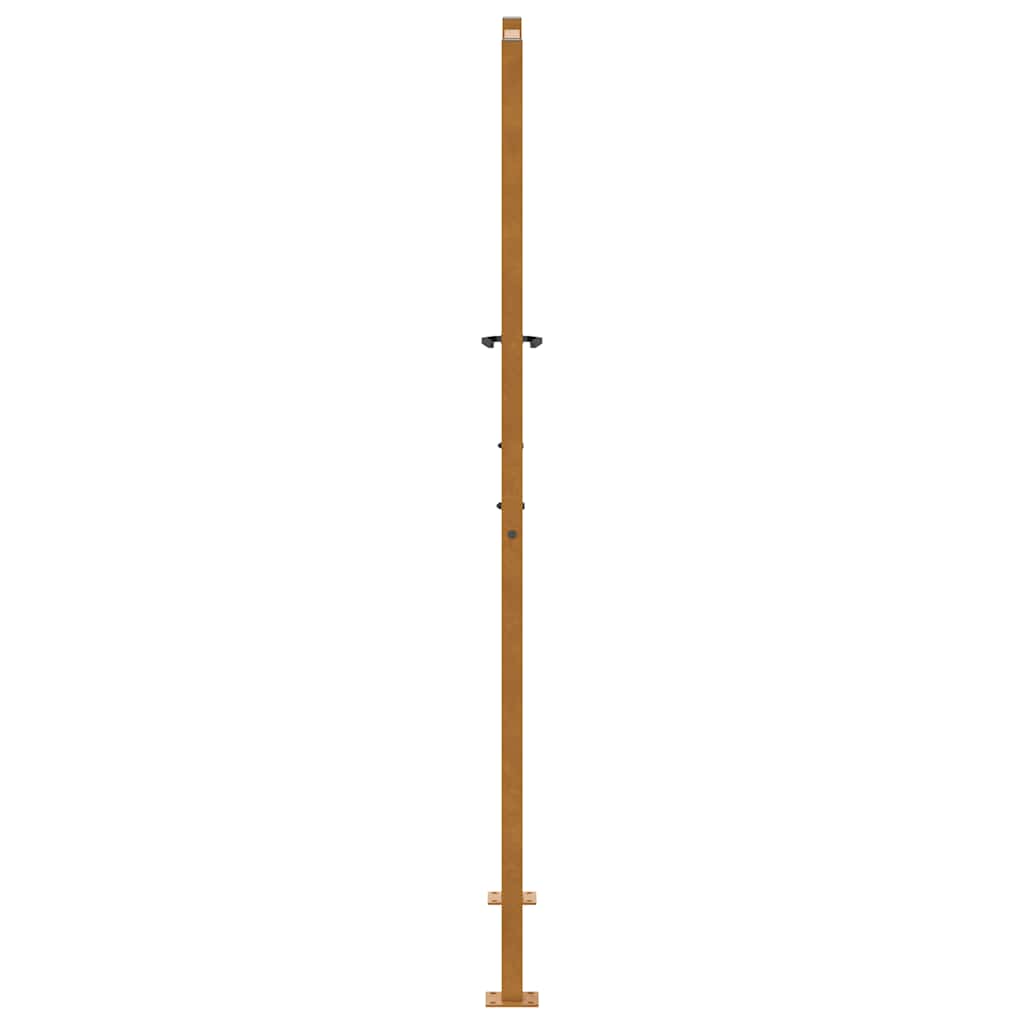 Cancello da giardino 100x175 cm in acciaio corten design leggero | homemem39